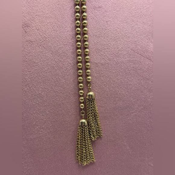 Vintage Avon DeLizza and Elster Peking Glass Bolo Necklace - Picture 5 of 6